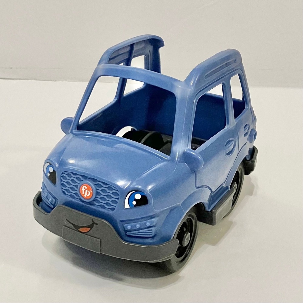 Fisher-Price Little People Blue Toy Car w/ Hitch Learning Camper Replacement